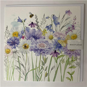 Whistlefish Greeting Card Meadow Scabious 16x16cm